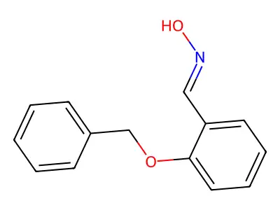 N-[(2-phenylmethoxyphenyl)methylidene]hydroxylamine structure