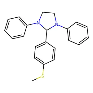 2-(4-(Methylthio)phenyl)-1,3-diphenylimidazolidine structure