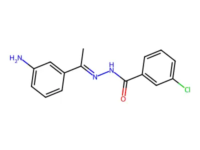 N'-[(E)-1-(3-Aminophenyl)ethylidene]-3-chlorobenzohydrazide structure