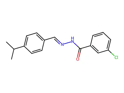 3-chloro-N'-(4-isopropylbenzylidene)benzohydrazide structure