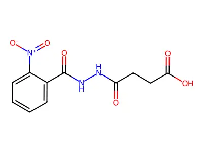 4-[2-(2-Nitrobenzoyl)hydrazino]-4-oxobutanoic acid structure