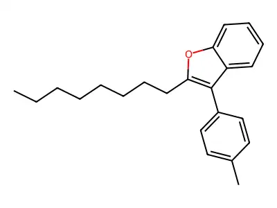 3-(4-Methylphenyl)-2-octylbenzofuran structure
