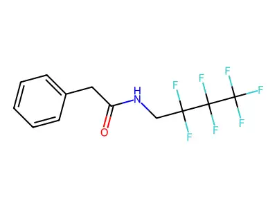 N-(2,2,3,3,4,4,4-heptafluorobutyl)-2-phenylacetamide structure