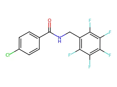4-Chloro-N-[(pentafluorophenyl)methyl]benzamide structure