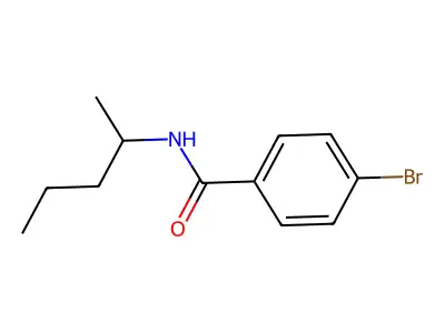 4-bromo-N-(pentan-2-yl)benzamide structure