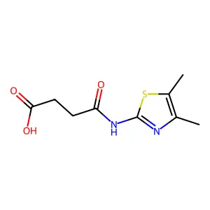 N-(4,5-Dimethyl-thiazol-2-yl)-succinamic acid structure