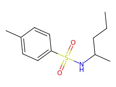 4-methyl-N-pentan-2-ylbenzenesulfonamide structure