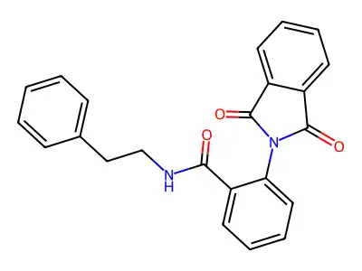 2-(1,3-Dihydro-1,3-dioxo-2H-isoindol-2-yl)-N-(2-phenylethyl)benzamide structure