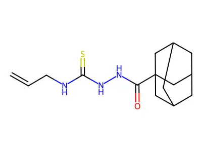2-(1-adamantylcarbonyl)-N-allylhydrazinecarbothioamide structure