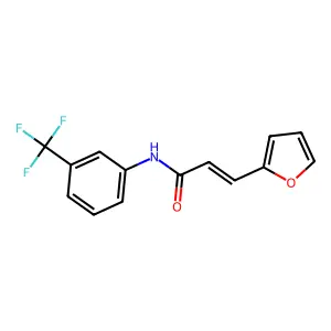 3-(furan-2-yl)-N-[3-(trifluoromethyl)phenyl]prop-2-enamide structure