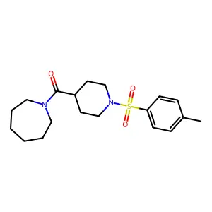 Azepan-1-yl-[1-(4-methylphenyl)sulfonylpiperidin-4-yl]methanone structure