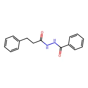 N'-(3-phenylpropanoyl)benzohydrazide structure