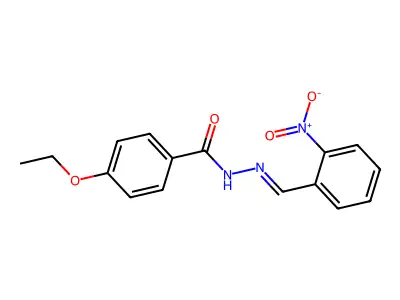 4-ethoxy-N'-{2-nitrobenzylidene}benzohydrazide structure