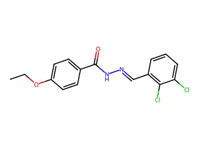 N'-(2,3-dichlorobenzylidene)-4-ethoxybenzohydrazide structure