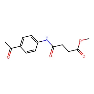 Methyl 4-[(4-acetylphenyl)amino]-4-oxobutanoate structure