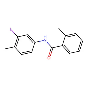 N-(3-iodo-4-methylphenyl)-2-methylbenzamide structure