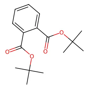 邻苯二甲酸二叔丁酯 structure
