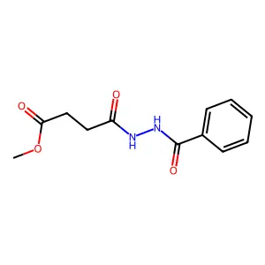 Methyl 4-(2-benzoylhydrazino)-4-oxobutanoate structure