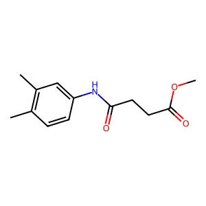 Methyl 4-(3,4-dimethylanilino)-4-oxobutanoate structure