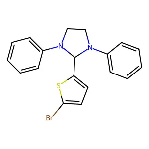 2-(5-Bromothiophen-2-yl)-1,3-diphenylimidazolidine structure