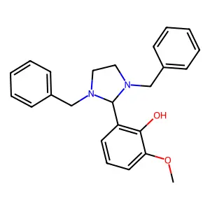 2-(1,3-Dibenzylimidazolidin-2-yl)-6-methoxyphenol structure