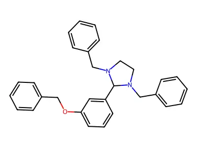 Imidazolidine, 1,3-dibenzyl-2-(3-benzyloxyphenyl)- structure