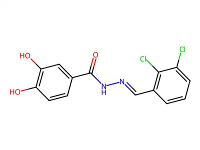 N'-(2,3-dichlorobenzylidene)-3,4-dihydroxybenzohydrazide structure