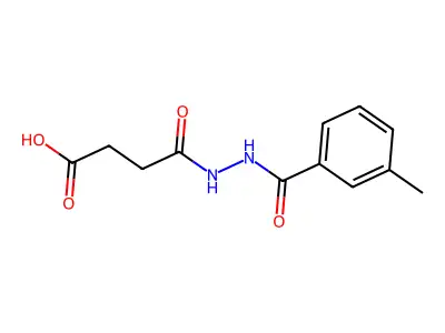 4-(2-(3-Methylbenzoyl)hydrazinyl)-4-oxobutanoic acid structure