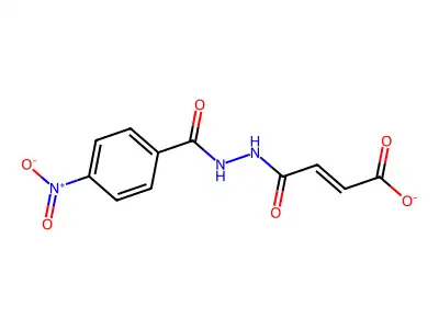 (E)-4-[2-(4-Nitrobenzoyl)hydrazino]-4-oxo-2-butenoic acid structure