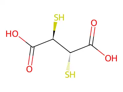 二巯基丁二酸 structure