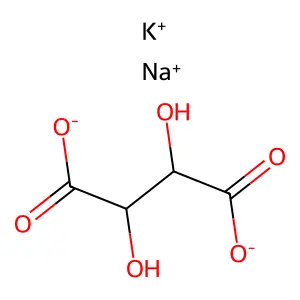 Potassium Sodium Tartrate structure