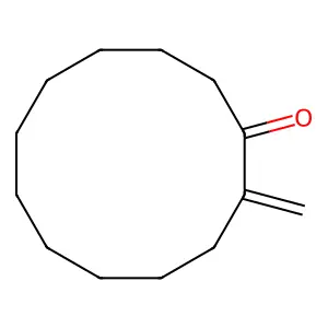 Cyclododecanone, 2-methylene- structure