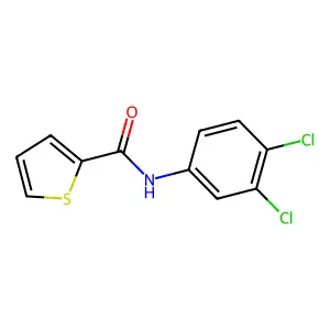 N-(3,4-dichlorophenyl)thiophene-2-carboxamide structure