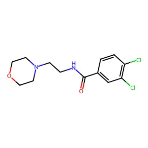 3,4-dichloro-N-(2-morpholin-4-ylethyl)benzamide structure