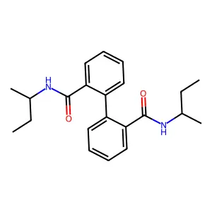 N-butan-2-yl-2-[2-(butan-2-ylcarbamoyl)phenyl]benzamide structure