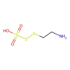 1-Amino-2-(sulfodisulfanyl)ethane structure