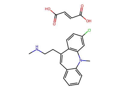 C18H19ClN2.C4H4O4 structure