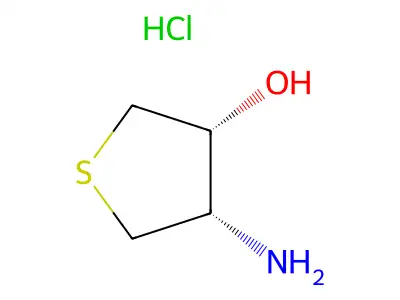 4-Aminotetrahydrothiophen-3-ol hydrochloride structure