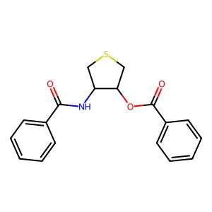4-(Benzoylamino)tetrahydro-3-thienyl benzoate structure