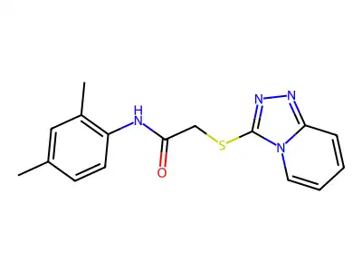 N-(2,4-dimethylphenyl)-2-([1,2,4]triazolo[4,3-a]pyridin-3-ylsulfanyl)acetamide structure