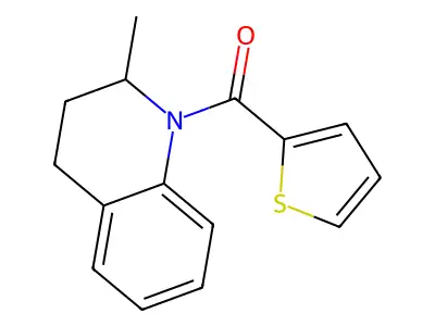 (2-methyl-3,4-dihydroquinolin-1(2H)-yl)(thiophen-2-yl)methanone structure
