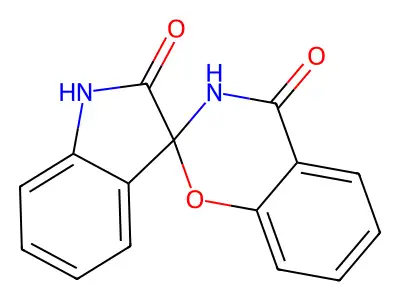 spiro[1H-indole-3,2'-3H-1,3-benzoxazine]-2,4'-dione structure