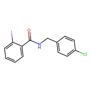 N-(4-chlorobenzyl)-2-iodobenzamide structure