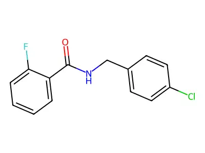N-(4-Chlorobenzyl)-2-fluorobenzamide structure