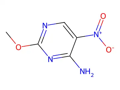 2-Methoxy-5-nitropyrimidin-4-amine structure