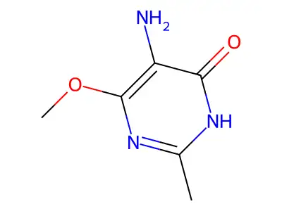 5-Amino-6-methoxy-2-methylpyrimidin-4(3H)-one structure