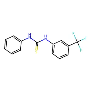 1-Phenyl-3-[3-(trifluoromethyl)phenyl]thiourea structure