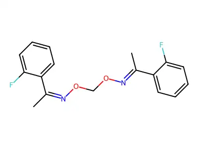 1-(2-fluorophenyl)ethanone O,O'-methyleneoxime structure