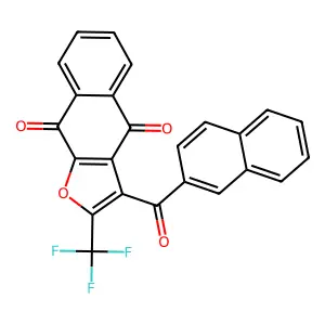 3-(Naphthalen-2-ylcarbonyl)-2-(trifluoromethyl)naphtho[2,3-b]furan-4,9-dione structure