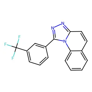 1-[3-(Trifluoromethyl)phenyl]-[1,2,4]triazolo[4,3-a]quinoline structure